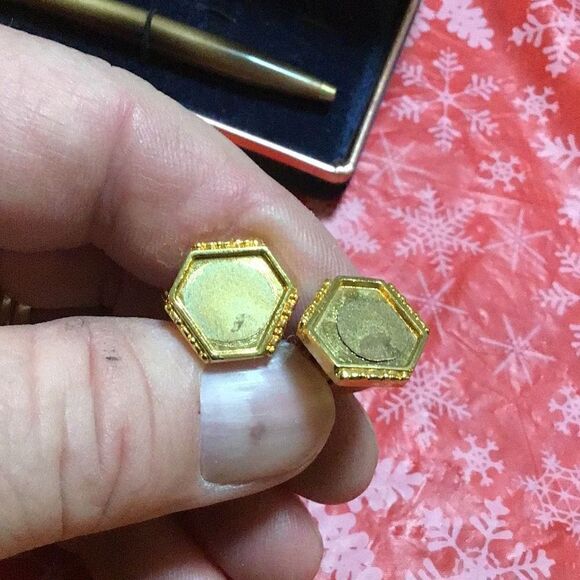 Vintage Permate gift set cuff links missing cover - Picture 2 of 5